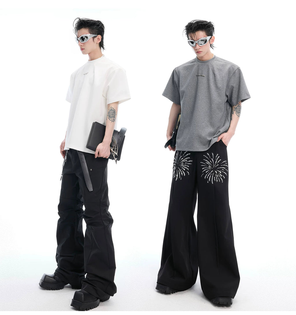 ArguECulturE Simple Round Neck Versatile Front Shoulder Tee