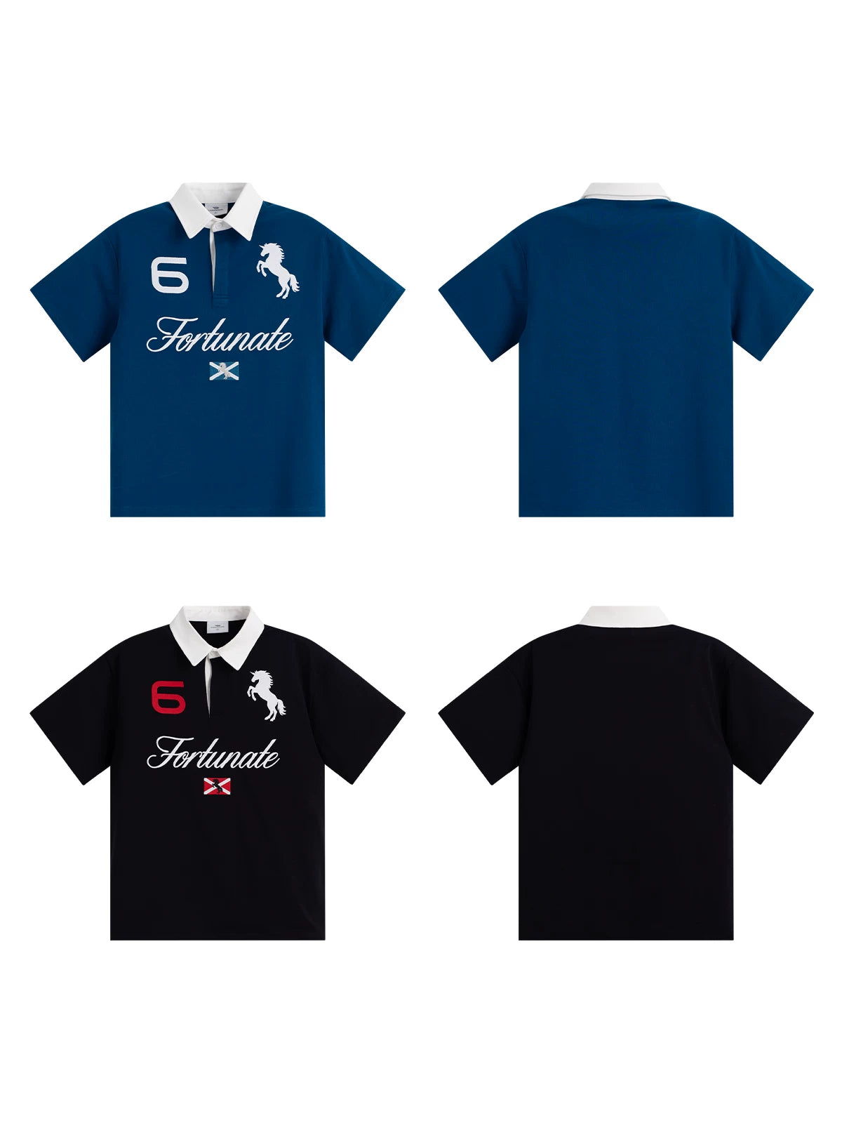 Loopsoon War Horse English Embroidery Contrasting Tee