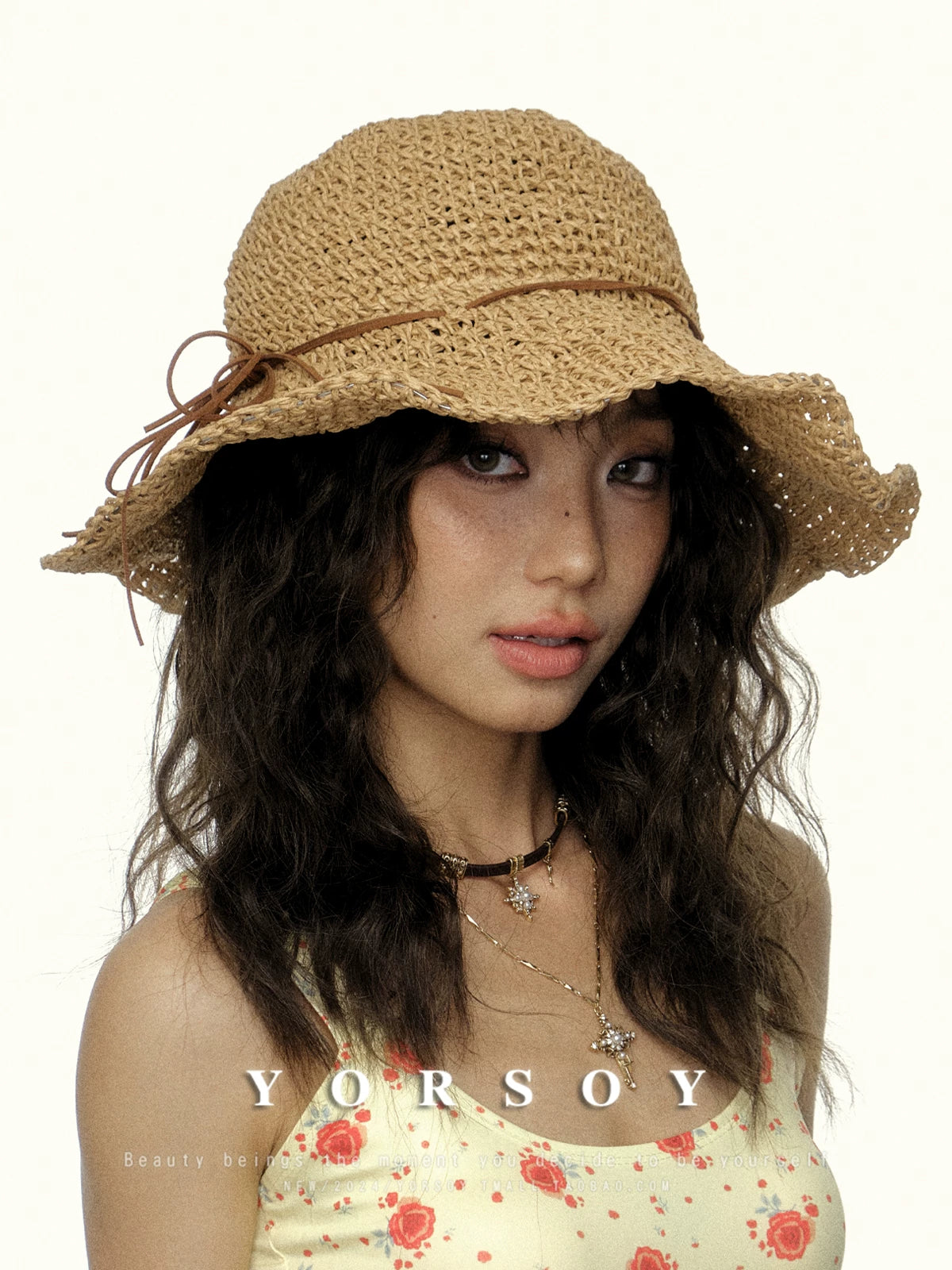 YORSOY Vintage Resort Beach Sun Hat
