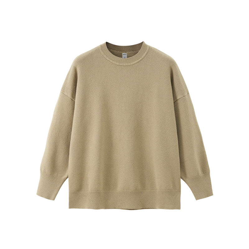Inflation Crew Neck Loose Versatile Knitted Sweater