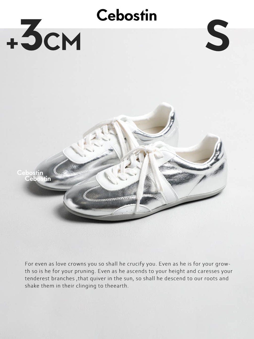 Cebostin Retro Inner Heightening Casual Shoes