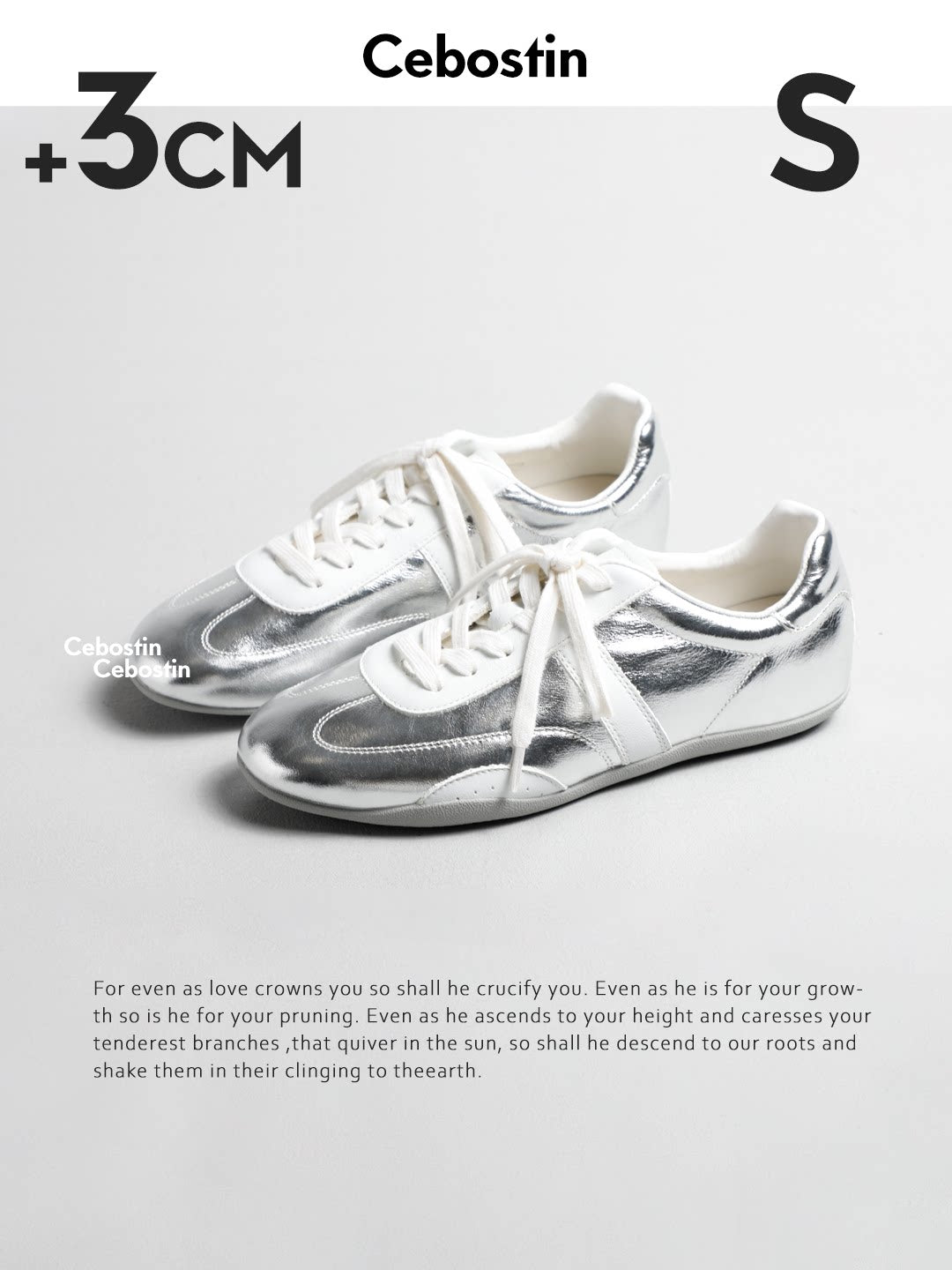 Cebostin Retro Inner Heightening Casual Shoes