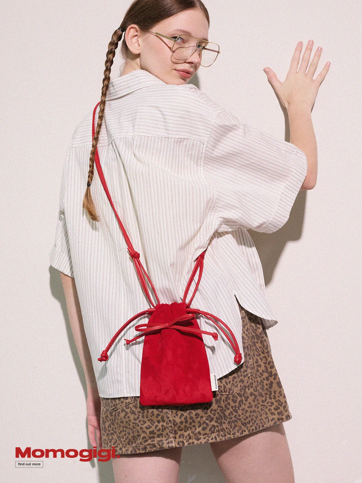 Momogigi Large Capacity Drawstring Small Lucky Bag