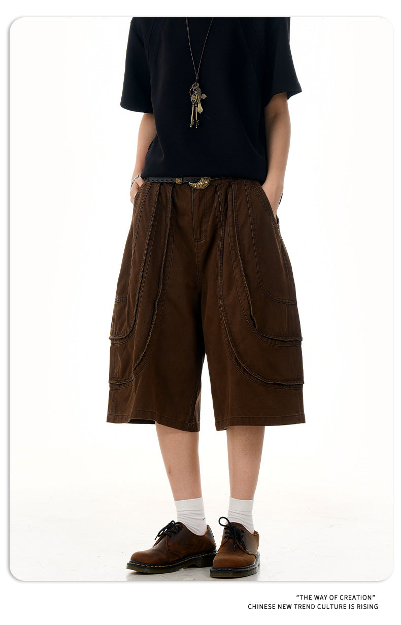 11KN Loose and Thin Wide-leg Casual Shorts