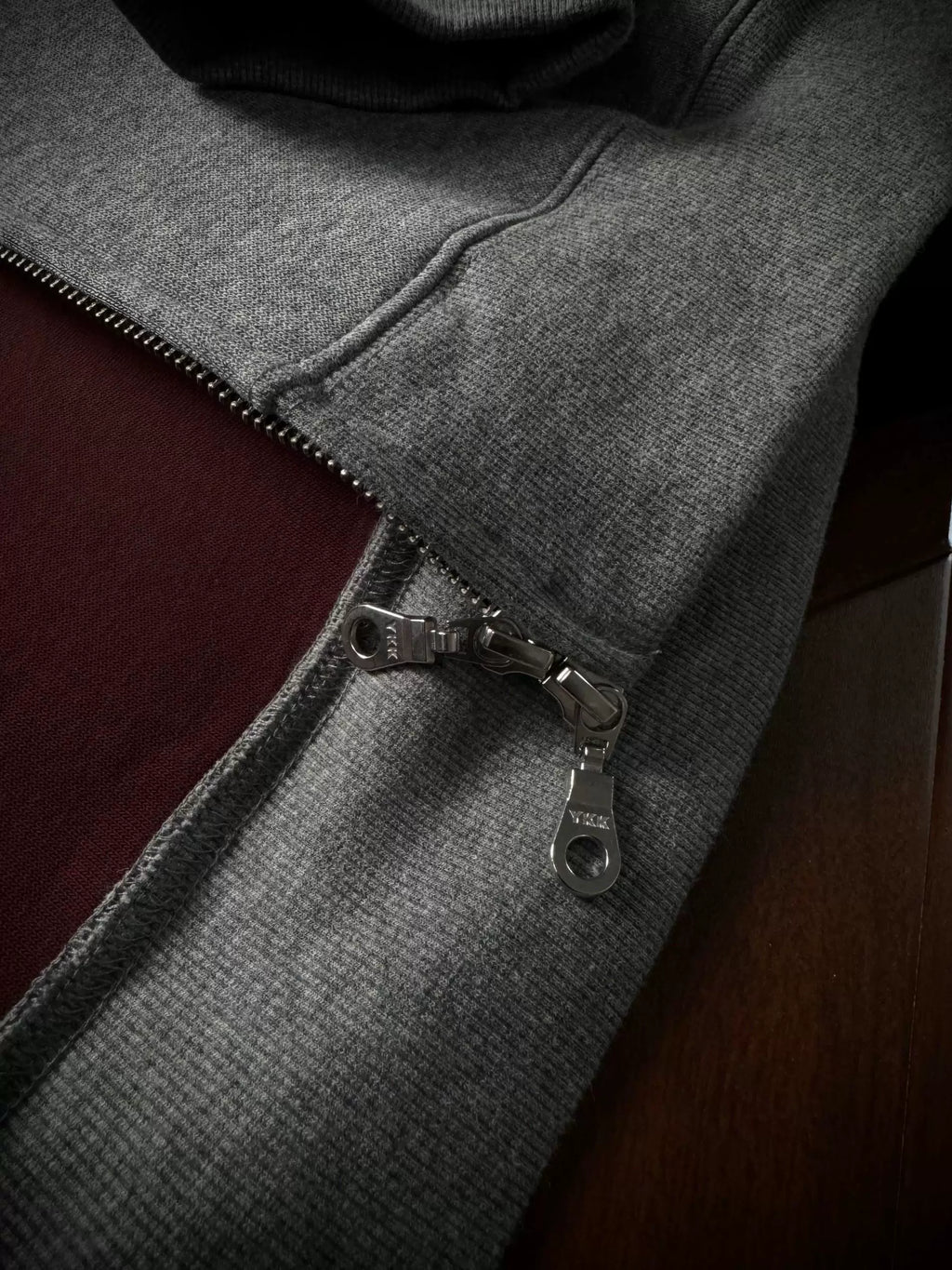 AMBSOM Casual Versatile Zip Hooded Sweater