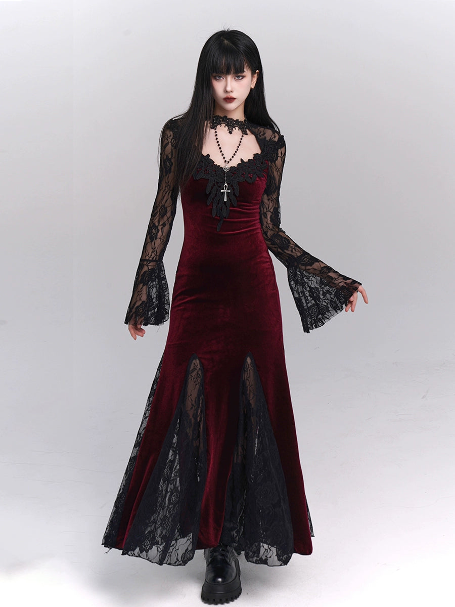 LADYGHOST Casual Gothic Dress