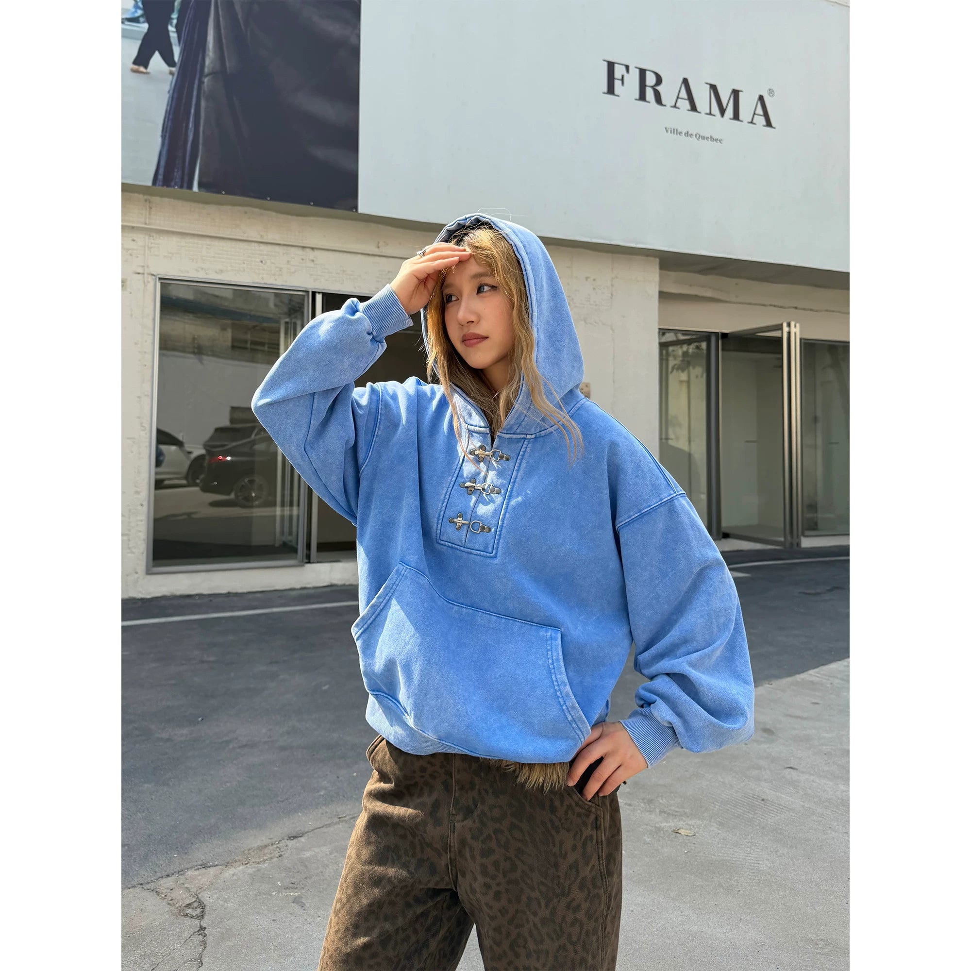 CCYE Lobster Button Heavy Hooded Sweater