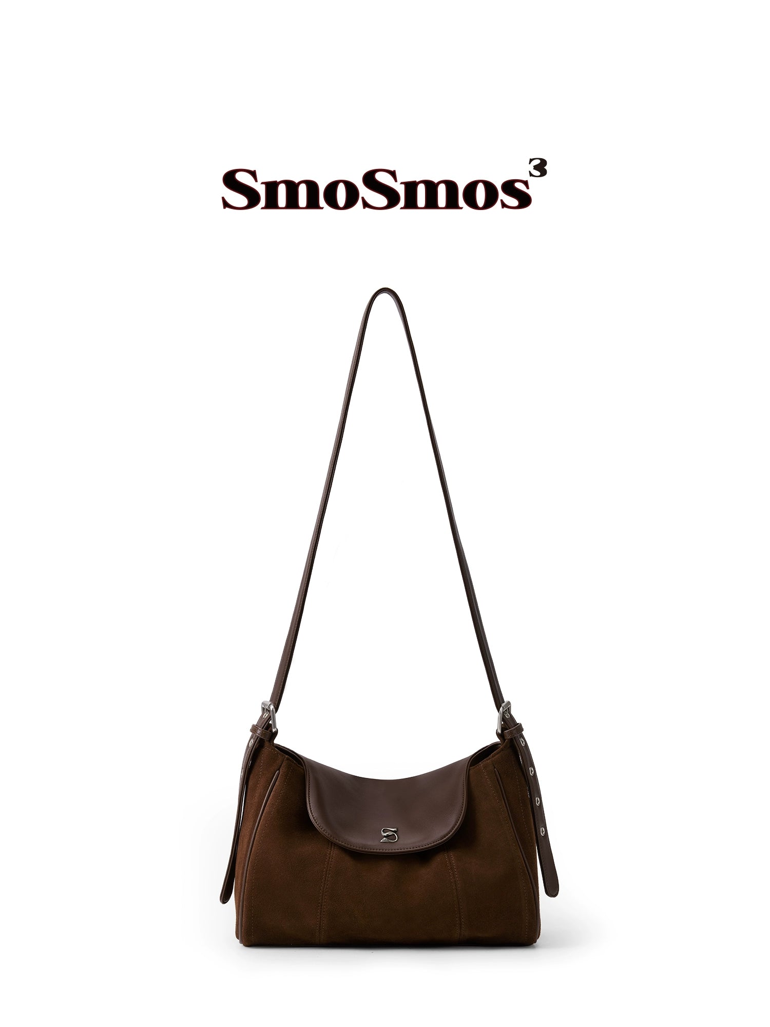 SmoSmos Suede Leather Crossbody Underarm Bag