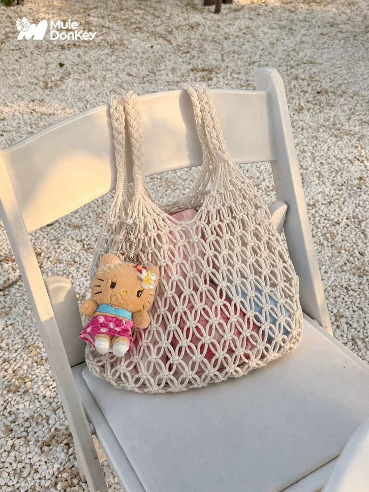 Donkey Woven Skeleton Shoulder Bag
