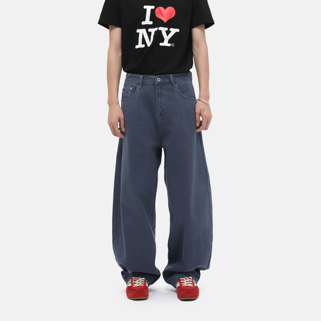 MTLCLOTHES Versatile Drape Floor Wash Jeans