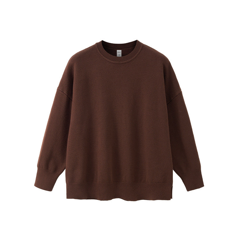 Inflation Crew Neck Loose Versatile Knitted Sweater