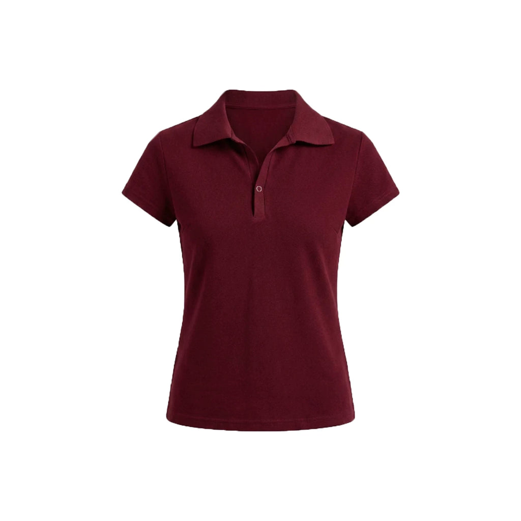 Sameuoo Lapel, Shoulder-length Slimming Tee