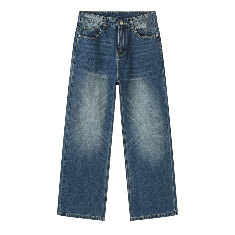 PUBLICRADIO Washed Wide-leg Jeans