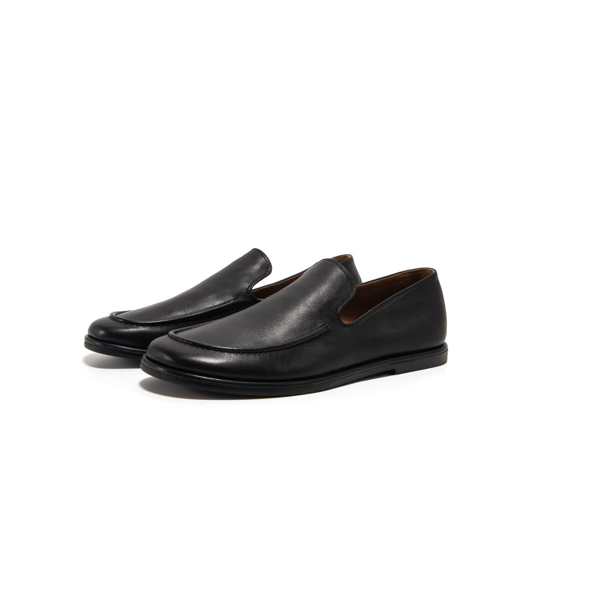 NO LOGO One-pedal Calfskin Cashmere Minimalist Loafers