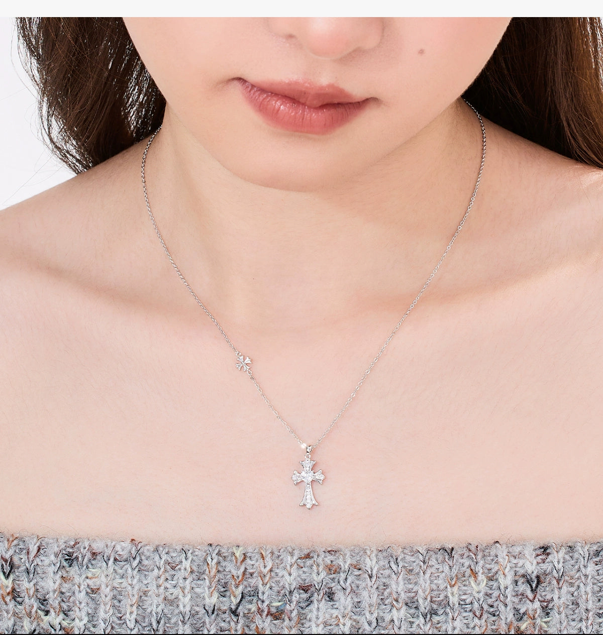 DODOGOGO Cross Simple Necklace