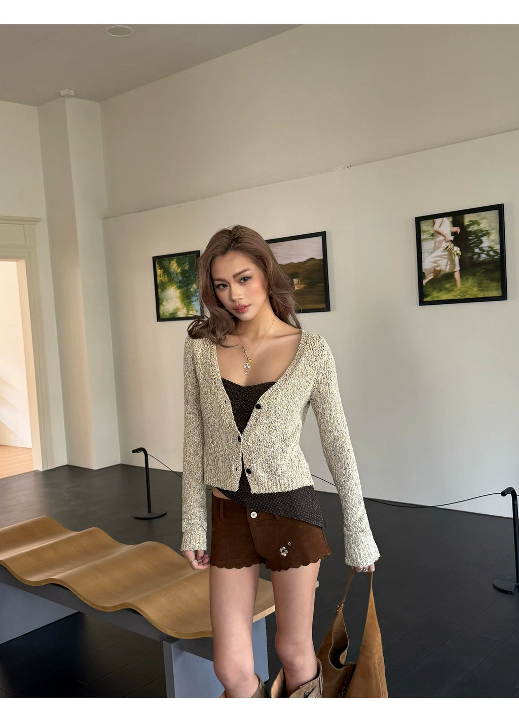Audwyn Vintage Slim Skinny Knitted Long Sleeves