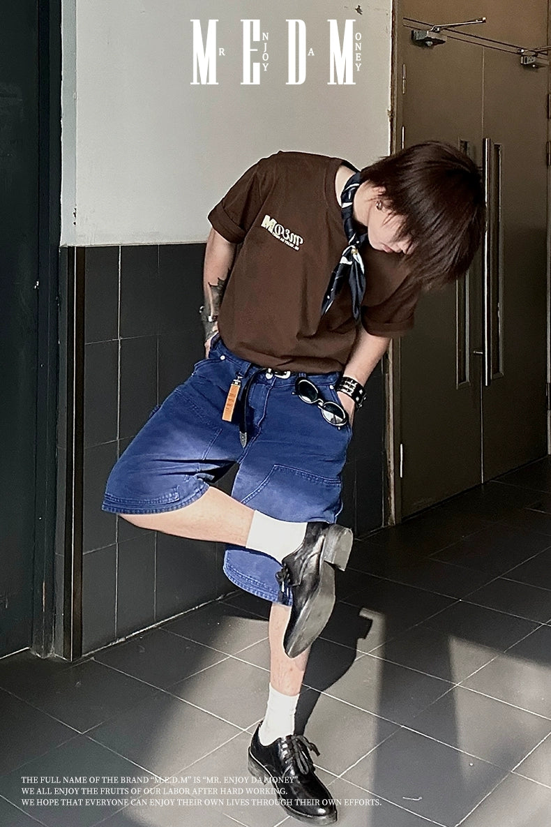 MEDM Casual Straight Loose Five-point Pants Shorts