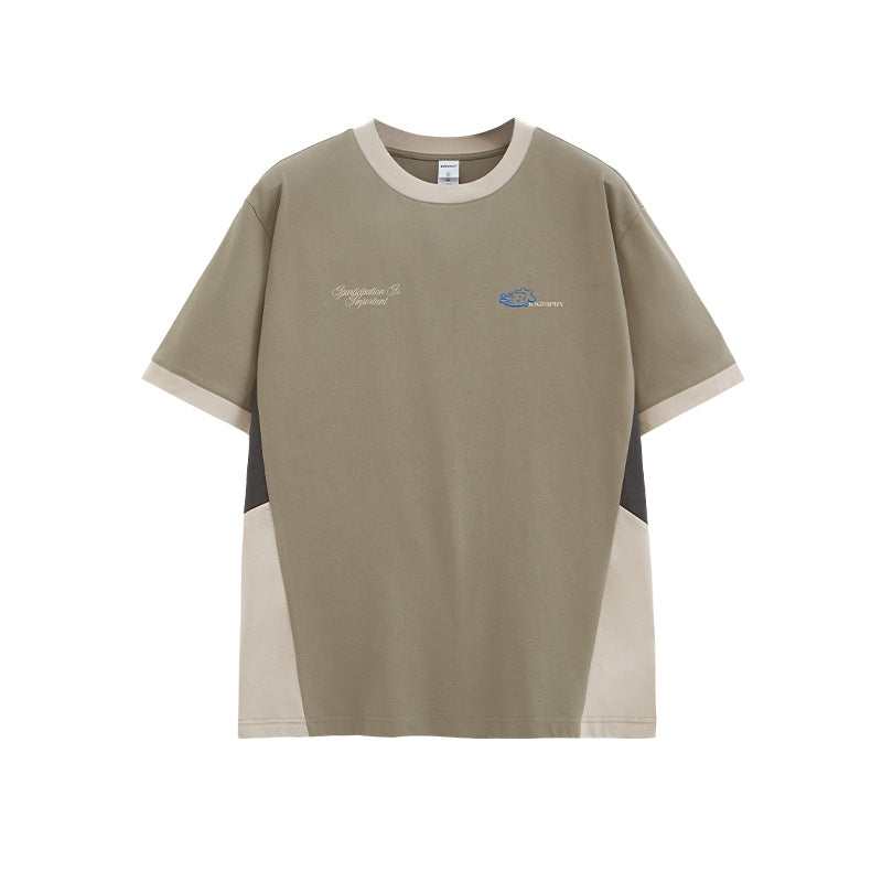 INF Technology Function Five-in-One Technology Fabric Color Matching Short Sleeve Tee