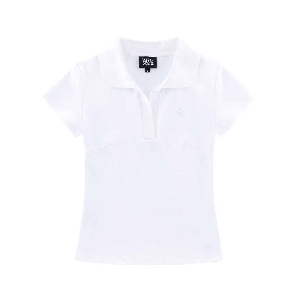 NICEBAD V Lapel Slim Fit POLO Tee