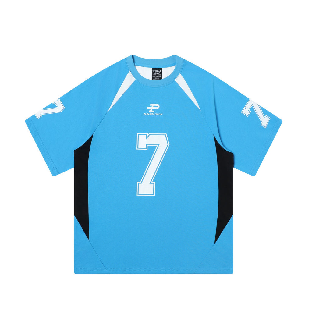 BLACKLISTS Sports Jersey Contrasting Loose Tee