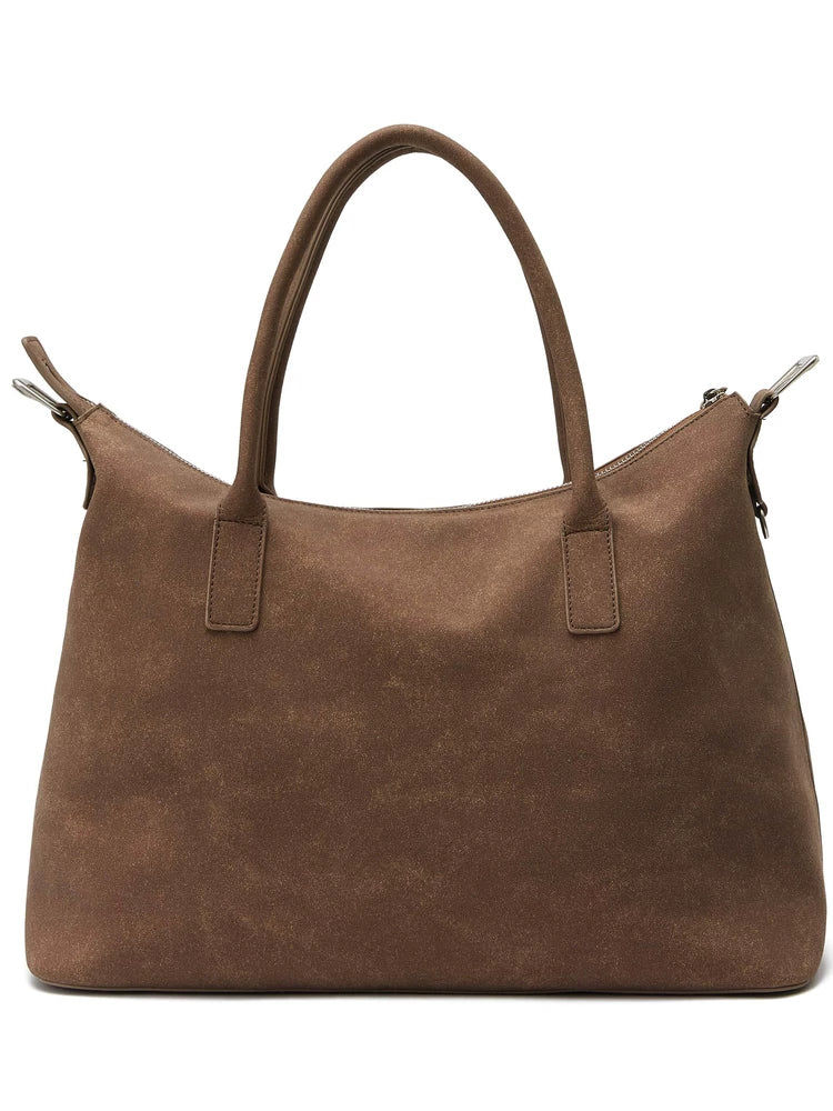 TAICHIISM Hand Bag Dual-purpose Buckle Suede Tote Bag