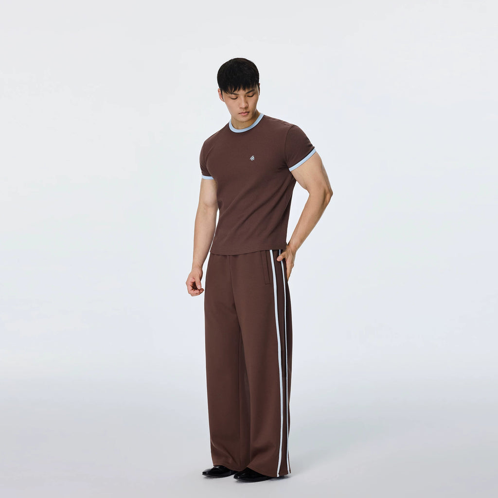 AFTERGLOW Retro Contrasting Slim Tee
