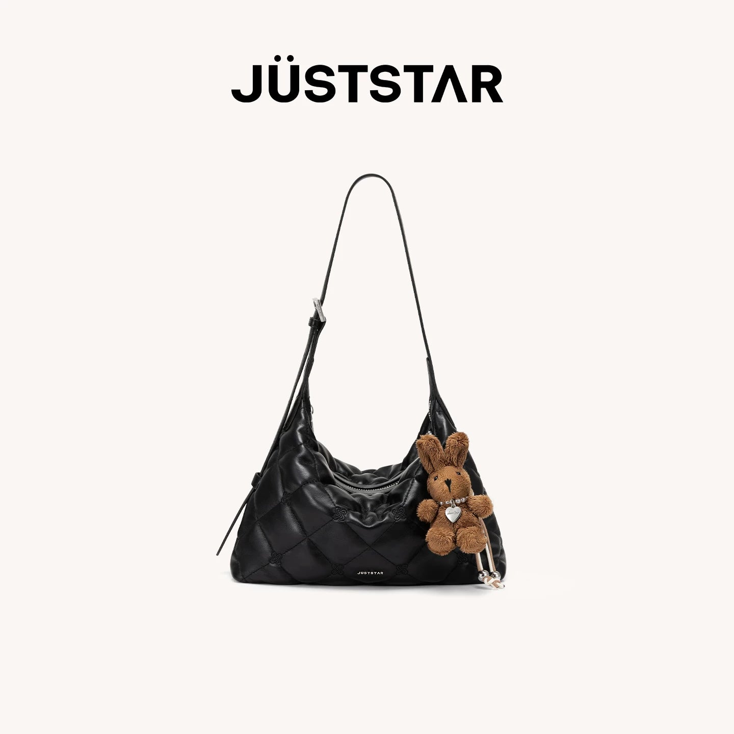 JUST STAR Relaxed Soft Leather Underarm Bag
