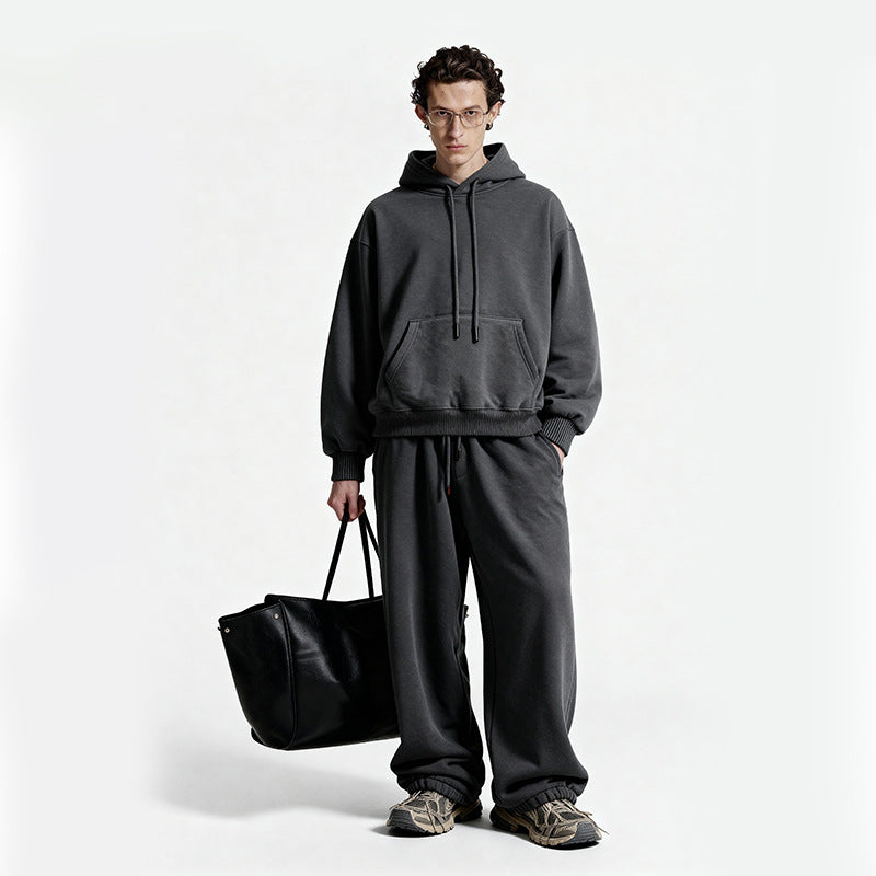 Inflation Casual Simple Hooded Set