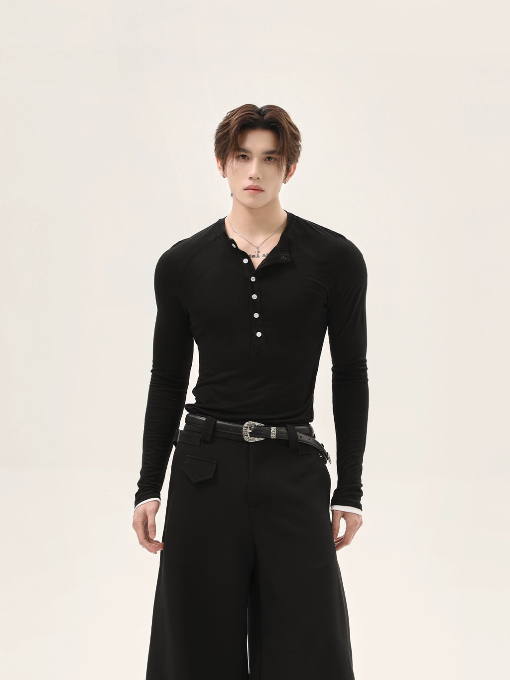 TURNTIDE Vintage Breasted Slim Slim Thin Shoulder Long Sleeves