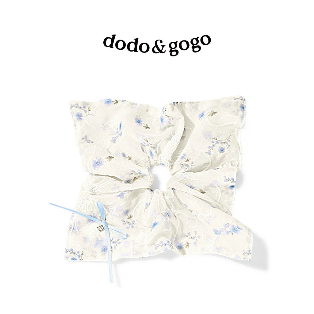DODOGOGO Ink Bow New Chinese Lace Streamer Headdress