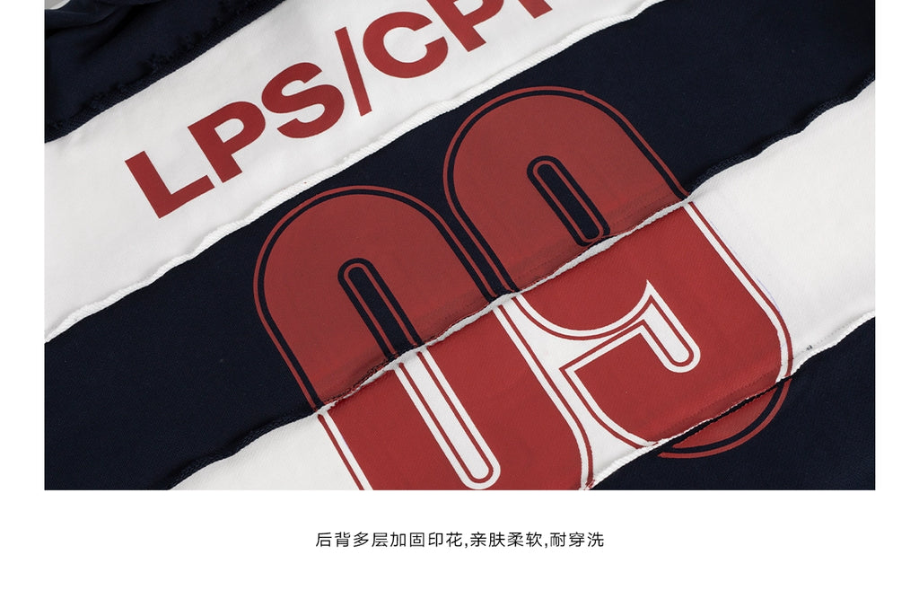 Loopsoon Two-tone Stitching Creative Polo Sweater