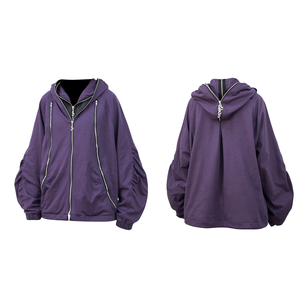 RELABEL Double-sided Spliced Sweater Jacket