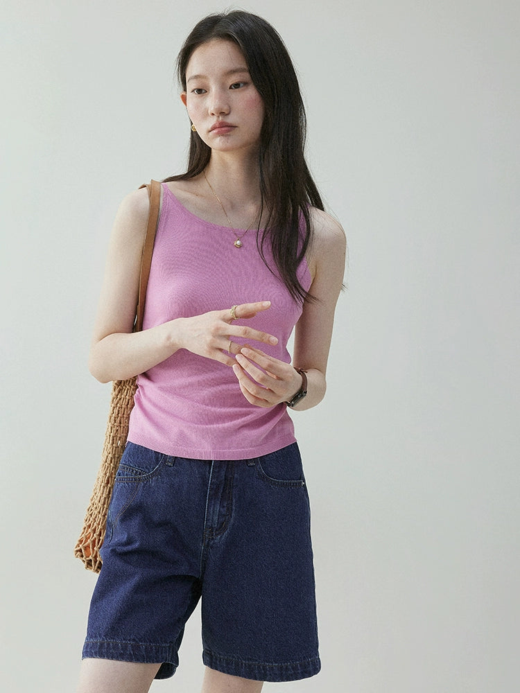 VOOE Slim Knitted Sling Vest