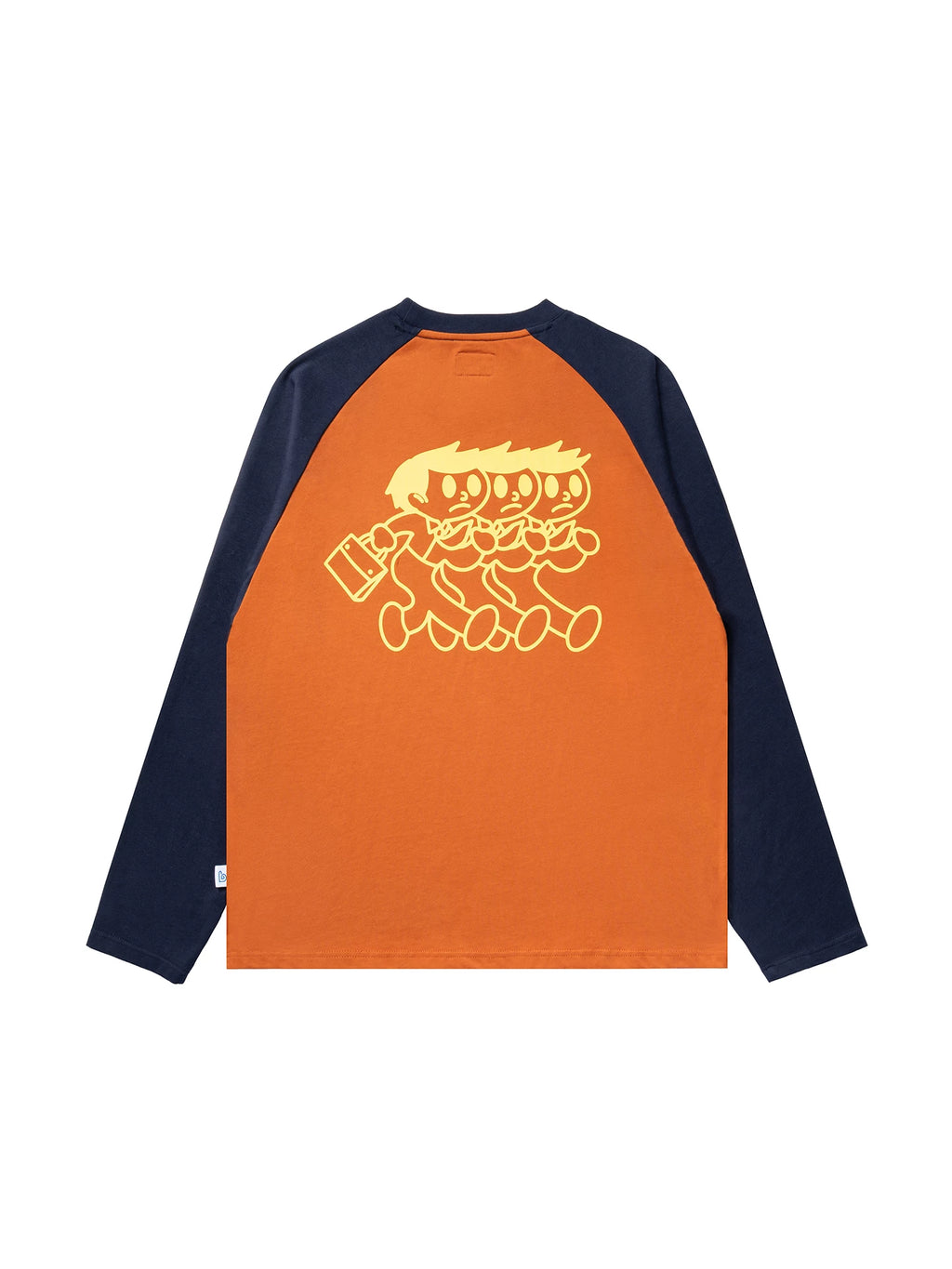 BENT IDEA Color Matching Shoulder Casual Long Sleeve