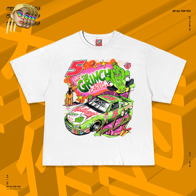 Wang Youbing Studio! THE GRINCH 260g 100% Cotton Tee