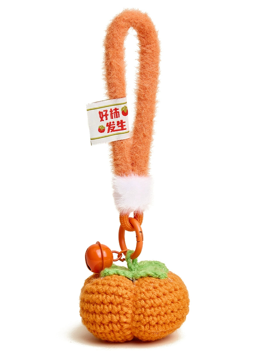 HAVEROSE Rex Rabbit Hair Persimmon Pendant