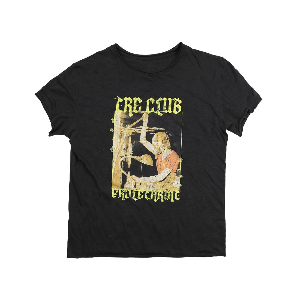 TREclub Retro Millennial Crimped Print Casual Tee