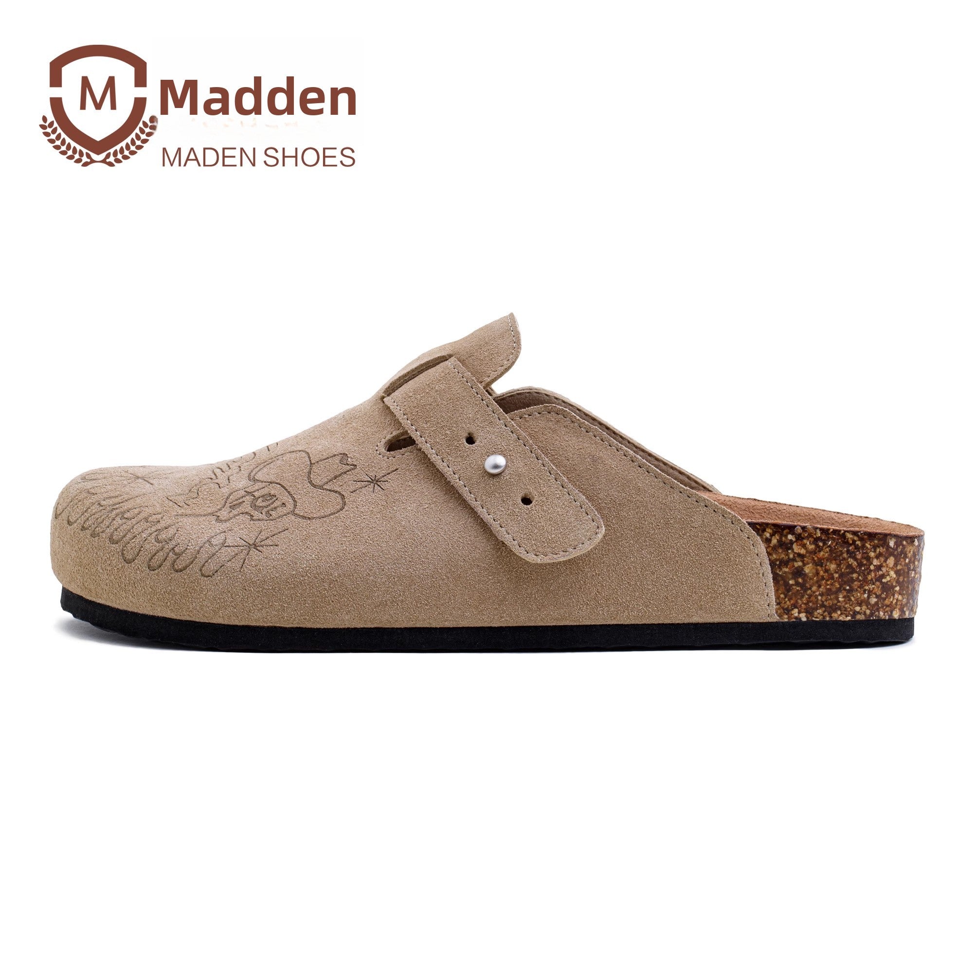 Maden Illustration Half Slippers One Pedal Birkenstocks