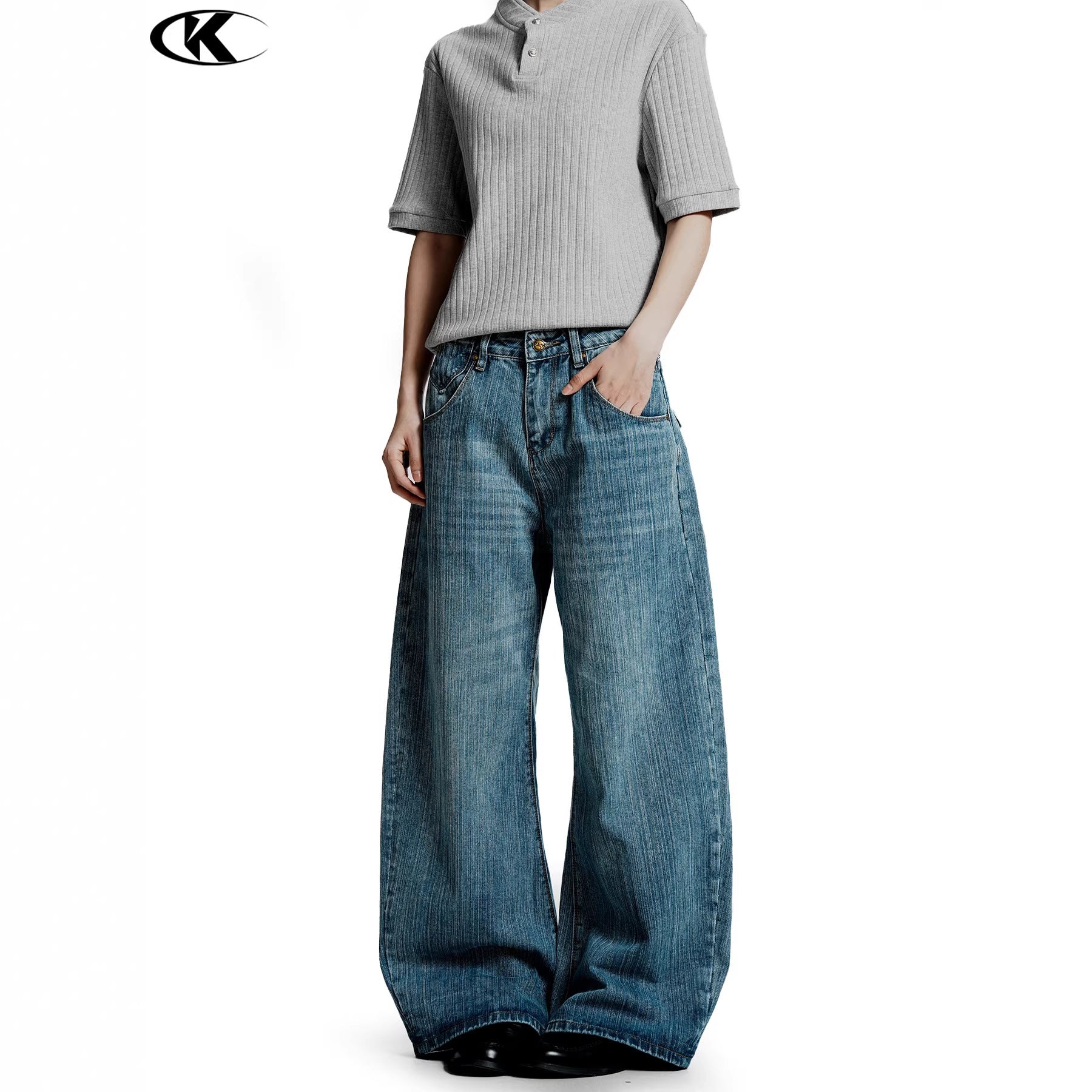 11KN Retro Embroidered Premium Jeans