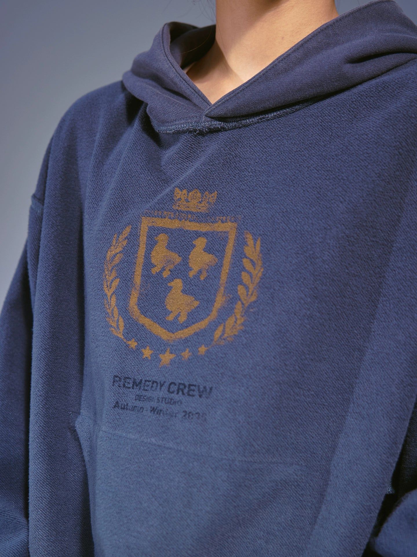 Remedy Vintage Loose Double Sided Hooded Sweater