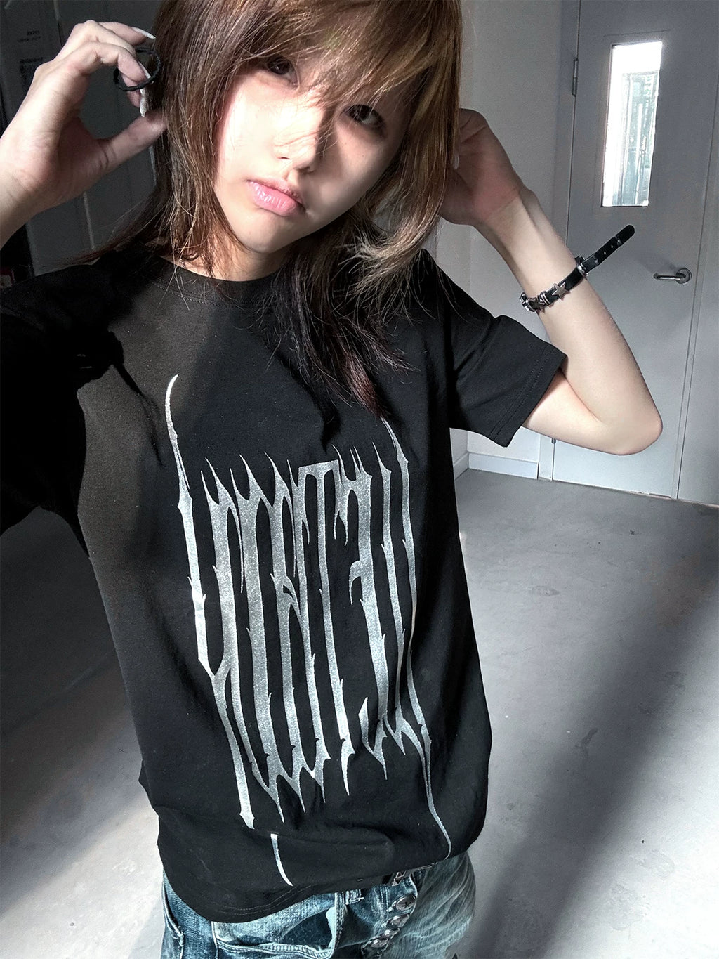 Wetbody Slim Casual Round Neck Tee
