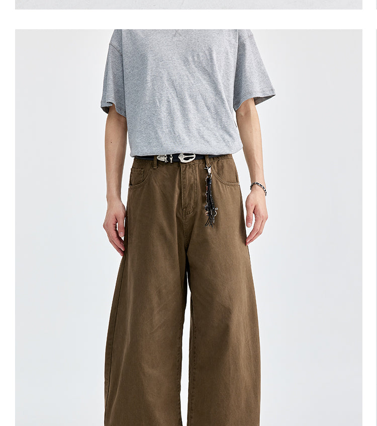 (NMK) tooling Japanese silhouette casual pants
