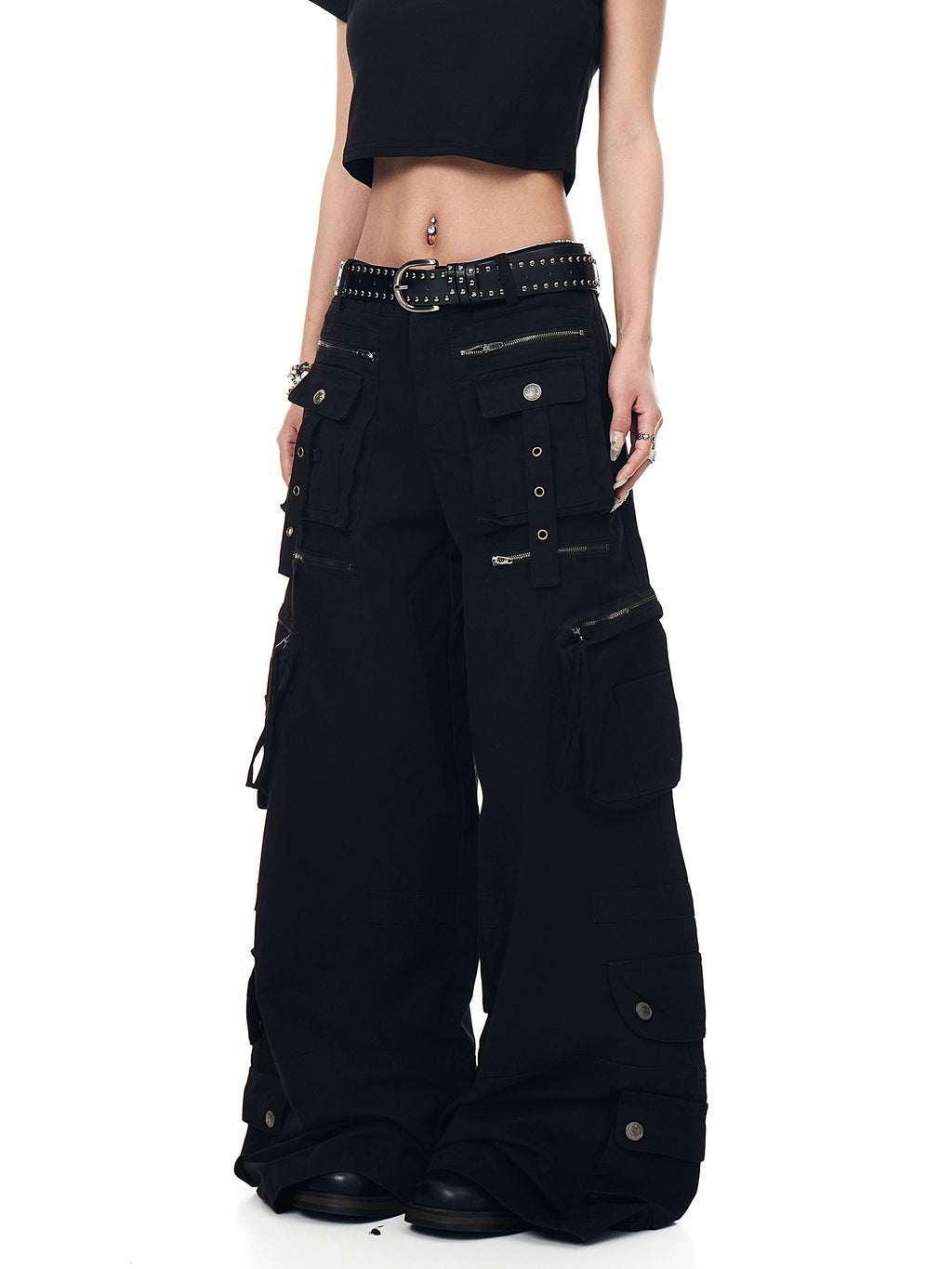 BLACKLISTS Functional Deconstruction Multi-pocket Cargo Pants