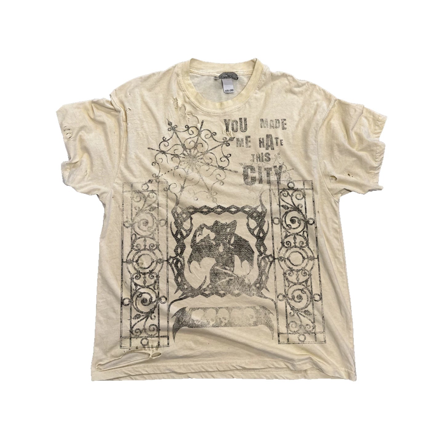 SHIBU Oversized Dark Irregular Casual Tee