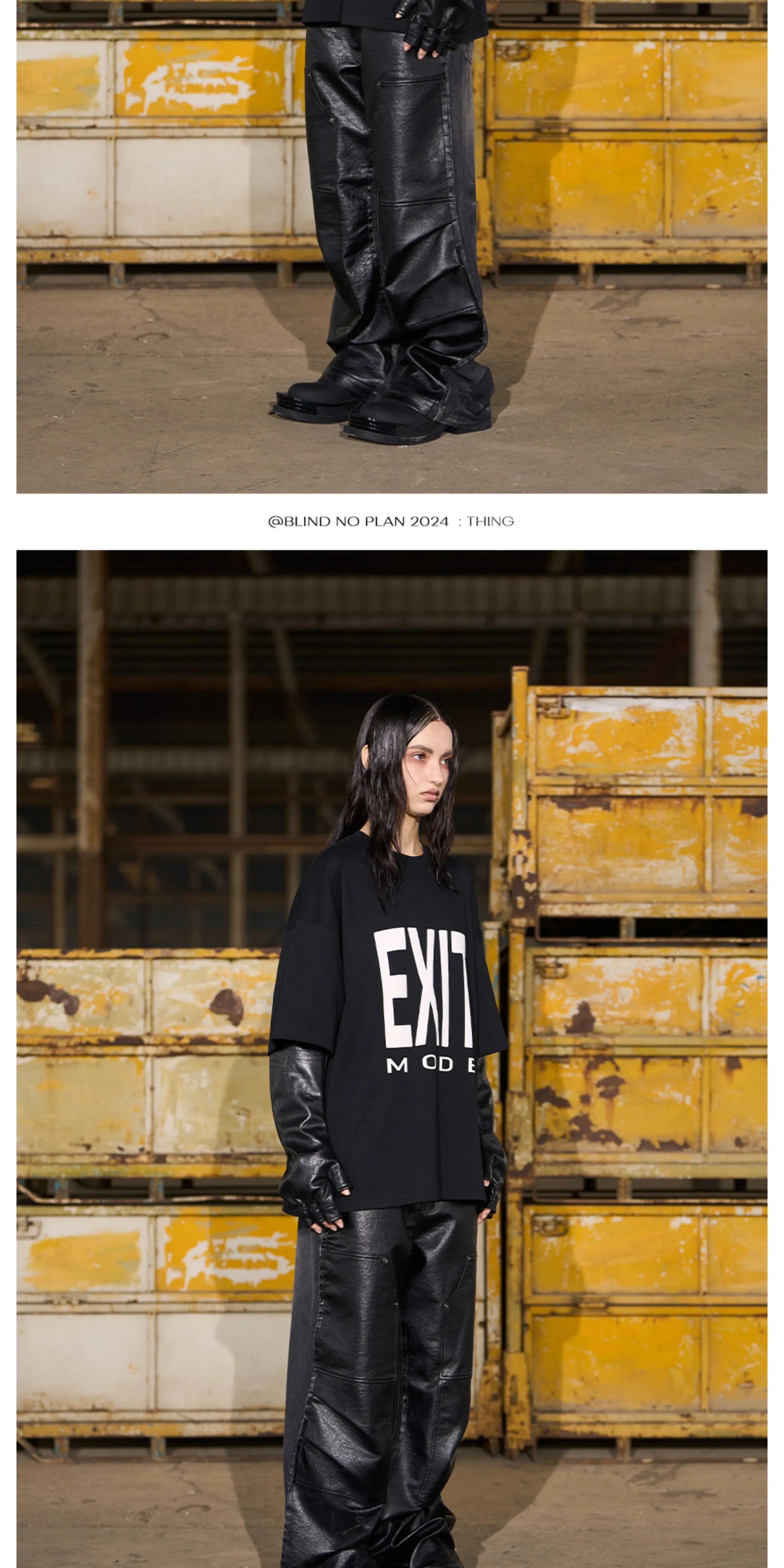 BLINDNOPLAN Basic Large Logo Printing Casual Tee