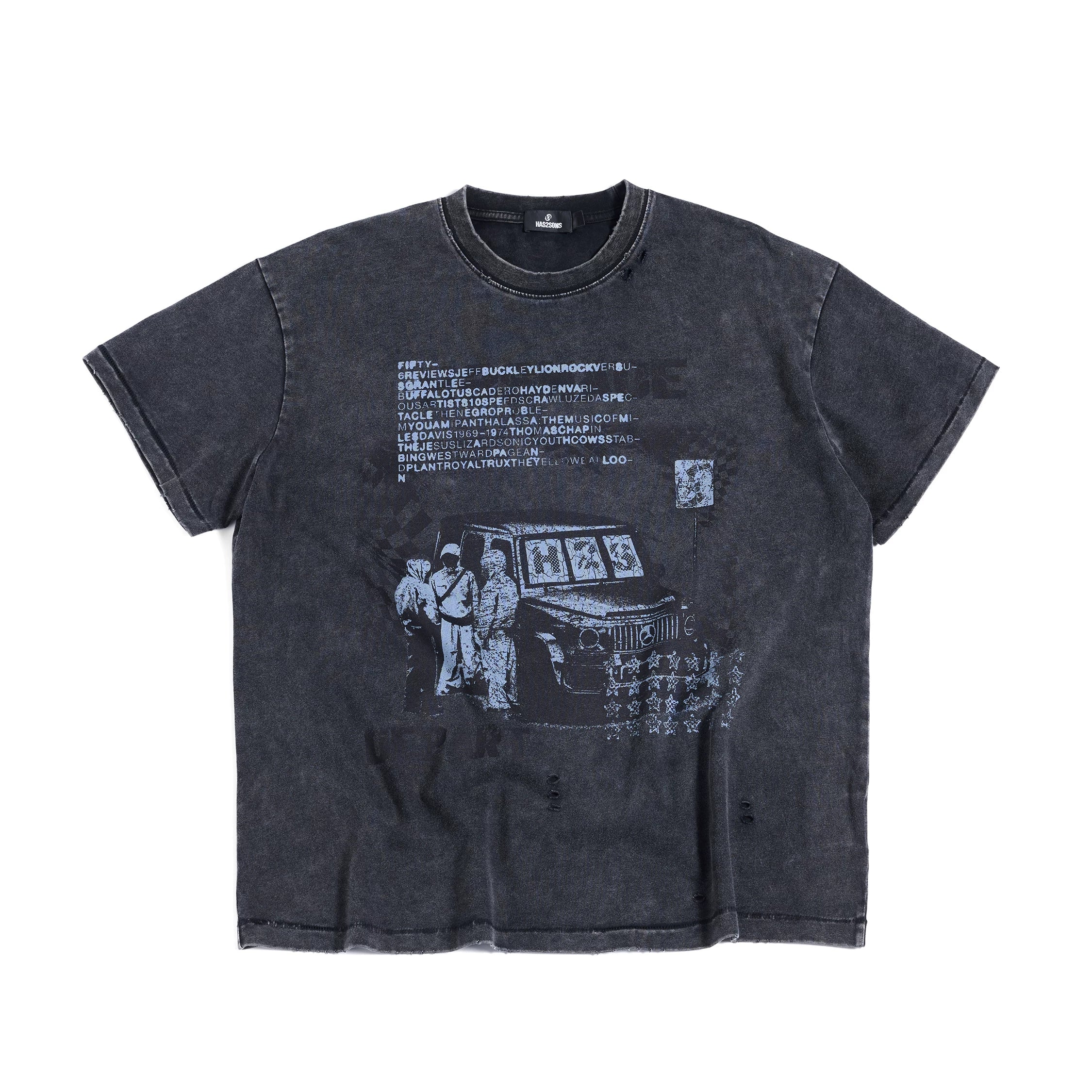 HAS2SONS Loose Round Neck Casual Tee