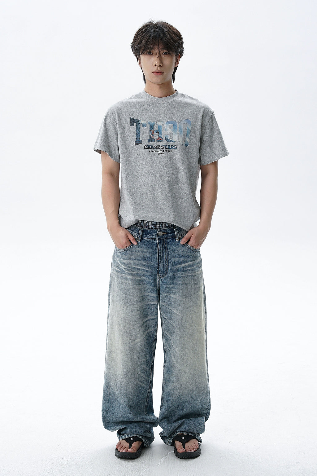 TH90 Cutscene Surf Flower Yarn Cotton Tee