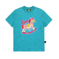 MMBBT Cartoon Trojan Horse Print Crew Neck Short Tee