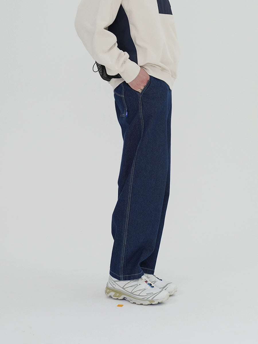 O3PARK Simple Straight Versatile Hugh Jeans