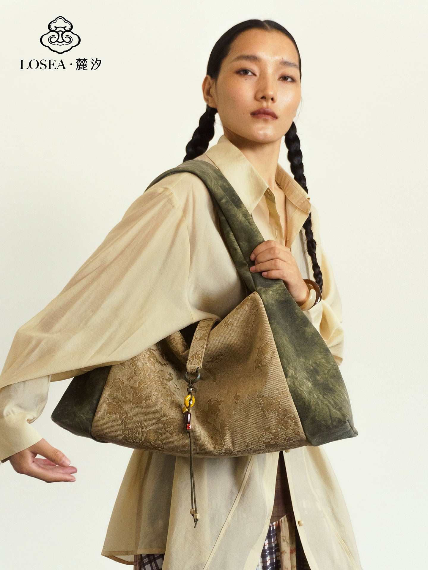 LOSEA Antique Large-capacity Shoulder Bag